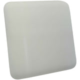 Matte White Ceramic Small Square Backlit ADA Color Selectable Wall Sconce by Justice Design