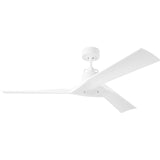 Matte White Housing with Matte White Blades Alma Smart 52inch Ceiling Fan by Visual Comfort Fans