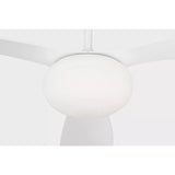 Matte White Housing with Matte White Blades Drape Smart 58inch LED Ceiling Fan by Visual Comfort Fans