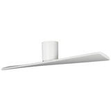Matte White Housing with Matte White Blades Plank Smart 52" Hugger Ceiling Fan by Visual Comfort Fans