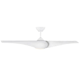 Matte White Housing with Matte White Blades Topan Smart 52inch LED Ceiling Fan by Visual Comfort Fans