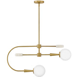 Maude Pendant Light Lacquered Brass By Lark Living - Front View