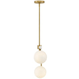 Maude Pendant Light Lacquered Brass By Lark Living - Side View2