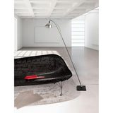 Max. Floor Lamp Chrome by Ingo Maurer - Lifestyle View 1