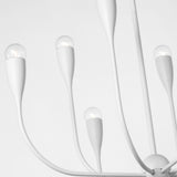 Maya 8 Light Chandelier Matte White By Generation Lighting - Detailed View2