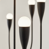 Maya 8 Light Chandelier Midnight Black By Generation Lighting - Lifestyle View2