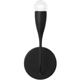 Maya Small Sconce Midnight Black By Generation Lighting - Front View