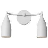 Maya Vanity Lights 2 Lights Matte White By Generation Lighting - Front View1