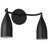 Maya Vanity Lights 2 Lights Midnight Black By Generation Lighting - Side View1