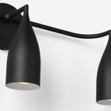Maya Vanity Lights 3 Lights Midnight Black By Generation Lighting - Detailed View2
