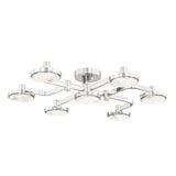 Meander Semi Flush - 29 Inch - Polished Nickel by Hudson Valley