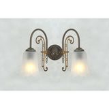 Medan Double Wall Light - Antique Brass