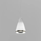Medea SP 3 Pendant by Vistosi, Finis: Matte Steel, Color: White/Shaded, ,| Casa Di Luce Lighting