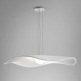 Mediterrania One Tier Pendant Light White Translucent Ribbon By Bover Lifestyle View