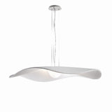 Mediterrania One Tier Pendant Light White Translucent Ribbon By Bover