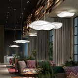 Mediterrania Two Tier Pendant Light White Translucent Ribbon By Bover Lifestyle View2