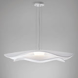 Mediterrania Two Tier Pendant Light White Translucent Ribbon By Bover Lifestyle View
