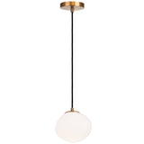 Melotte Pendant Light Small Aged Gold Brass By Matteo