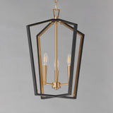 Melrose Pendant Black / Natural Aged Brass by Maxim Lighting