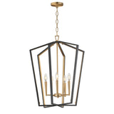 Melrose Pendant Black / Natural Aged Brass by Maxim Lighting