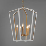 Melrose Pendant White/Natural Aged Brass by Maxim Lighting