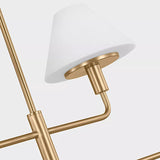 Mendota Linear Chandelier Satin Brass By Generation Lighting - Detailed View2
