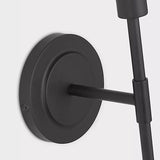Mendota One Light Bath Light Midnight Black By Generation Lighting - Detailed View3