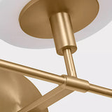 Mendota Vanity Light 3 Lights Satin Brass By Generation Lighting - Detailed View2