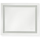 Mera Rectangular Mirror Small By Generation Lighting - Front View