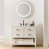Mera Round Mirror Small By Generation Lighting - Lifestyle View1