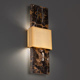 Mercer Wall Sconce By Modern Forms Black Aged Brass Detailed View