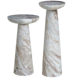 Mercura Accent Table Small White By Renwil - Alt View