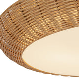 Merida Flush Mount 21 Inch By Alora - Front View - Detailed View