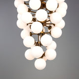 Merlot Chandelier - Antique Brass