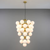 Merlot Chandelier - Polished Brass