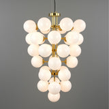 Merlot Chandelier - Polished Brass