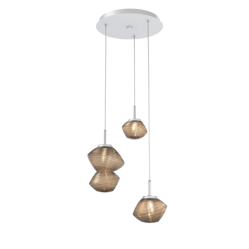 Mesa Multi-Light Chandelier By Hammerton, Number Of Lights: 3 Light, Color: Bronze, Finish: Classic Silver