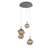 Mesa Multi-Light Chandelier By Hammerton, Number Of Lights: 3 Light, Color: Bronze, Finish: Graphite