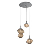 Mesa Multi-Light Chandelier By Hammerton, Number Of Lights: 3 Light, Color: Bronze, Finish: Gunmetal