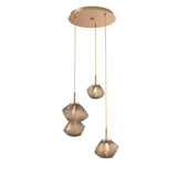 Mesa Multi-Light Chandelier By Hammerton, Number Of Lights: 3 Light, Color: Bronze, Finish: Novel Brass