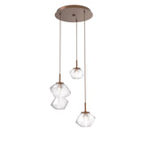 Mesa Multi-Light Chandelier By Hammerton, Number Of Lights: 3 Light, Color: Clear, Finish: Burnished Bronze