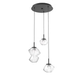 Mesa Multi-Light Chandelier By Hammerton, Number Of Lights: 3 Light, Color: Clear, Finish: Matte Black