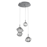 Mesa Multi-Light Chandelier By Hammerton, Number Of Lights: 3 Light, Color: Smoke, Finish: Gunmetal