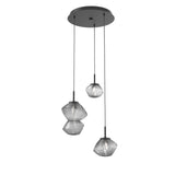 Mesa Multi-Light Chandelier By Hammerton, Number Of Lights: 3 Light, Color: Smoke, Finish: Matte Black