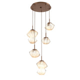 Mesa Multi-Light Chandelier By Hammerton, Number Of Lights: 5 Light, Color: Amber, Finish: Oil Rubbed Bronze