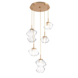 Mesa Multi-Light Chandelier By Hammerton, Number Of Lights: 5 Light, Color: Clear, Finish: Novel Brass