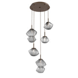 Mesa Multi-Light Chandelier By Hammerton, Number Of Lights: 5 Light, Color: Smoke, Finish: Flat Bronze