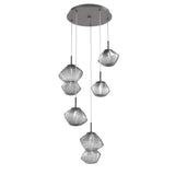 Mesa Multi-Light Chandelier By Hammerton, Number Of Lights: 5 Light, Color: Smoke, Finish: Graphite