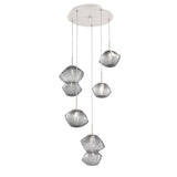 Mesa Multi-Light Chandelier By Hammerton, Number Of Lights: 5 Light, Color: Smoke, Finish: Metallic Beige Silver