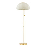 Meshelle Floor Lamp - Aged Brass